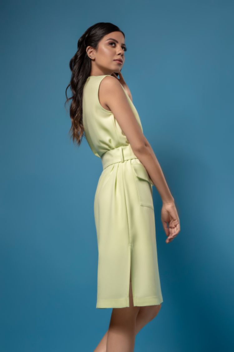 Shirt Dress with front zipper - casual