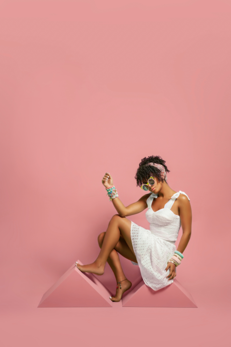 Top corsage with bow ties