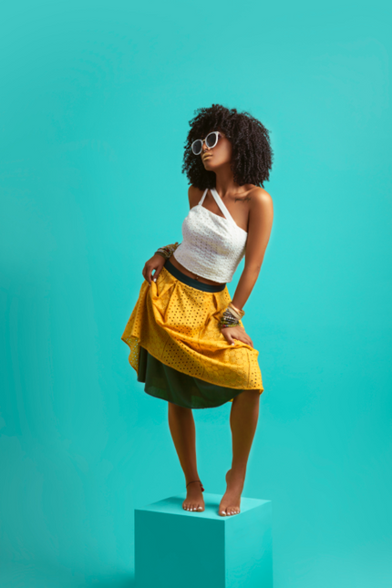 One shoulder top