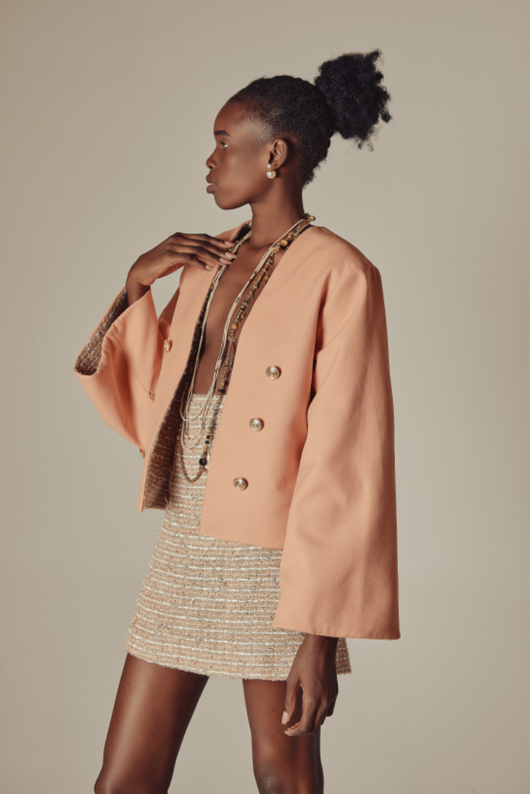 Double face short jacket