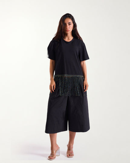 Bloom Gardens Fringe Set – Black