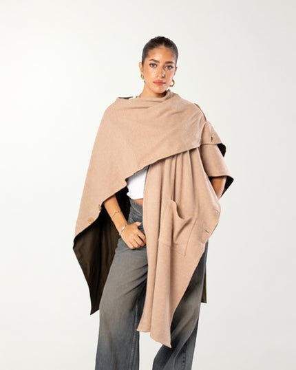 Haven Double Face Poncho