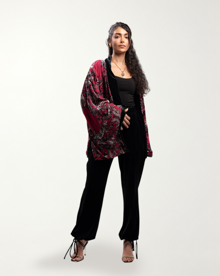 Black Velvet Pants