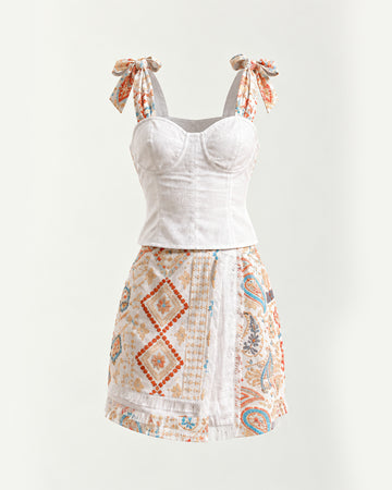 Heritage layered gardens skirt