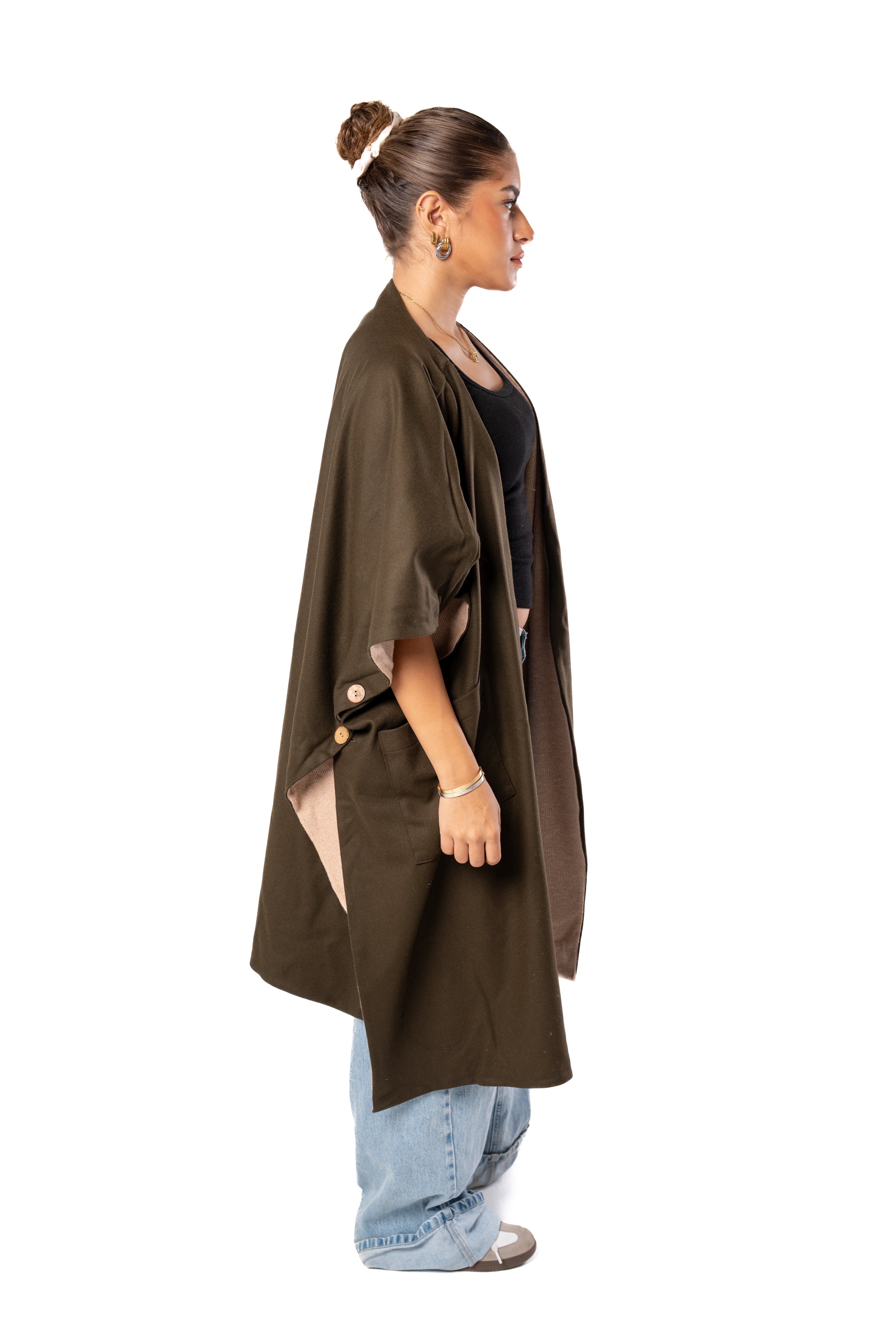 Haven Double Face Poncho