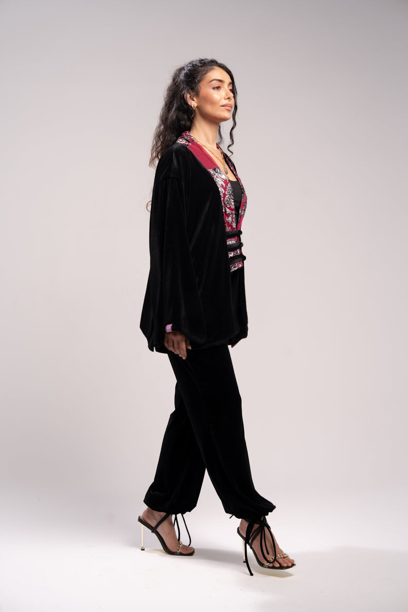 Black Velvet Pants