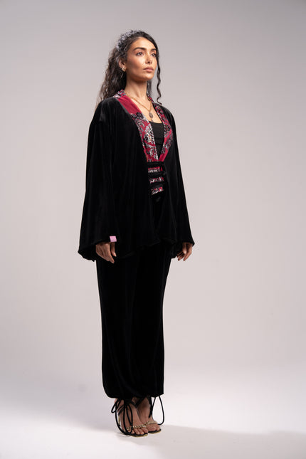 Black Velvet Pants
