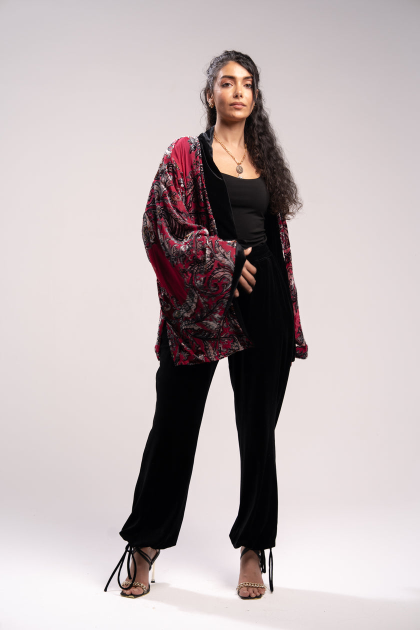 Black Velvet Pants