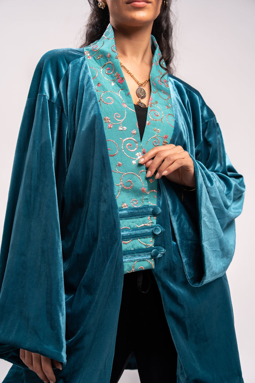 Turquoise Kimono & Kaftan
