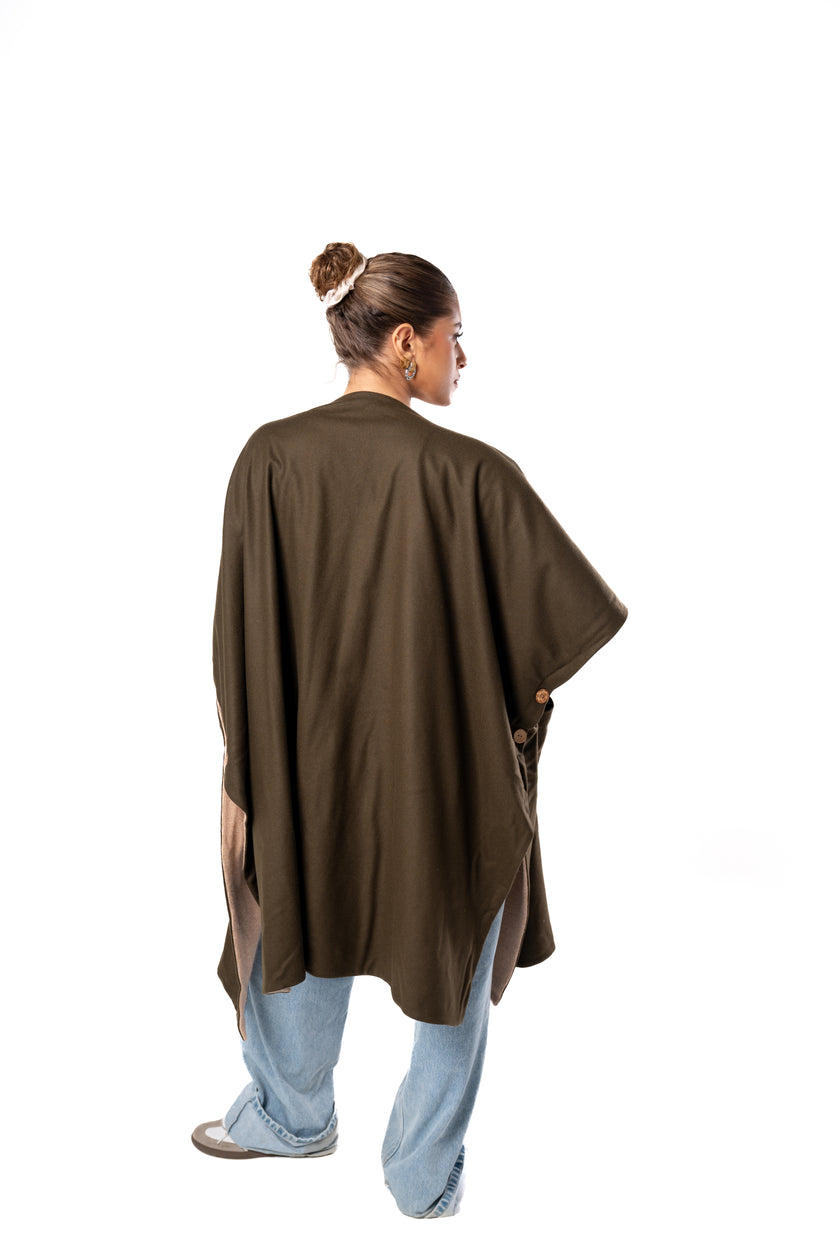 Haven Double Face Poncho