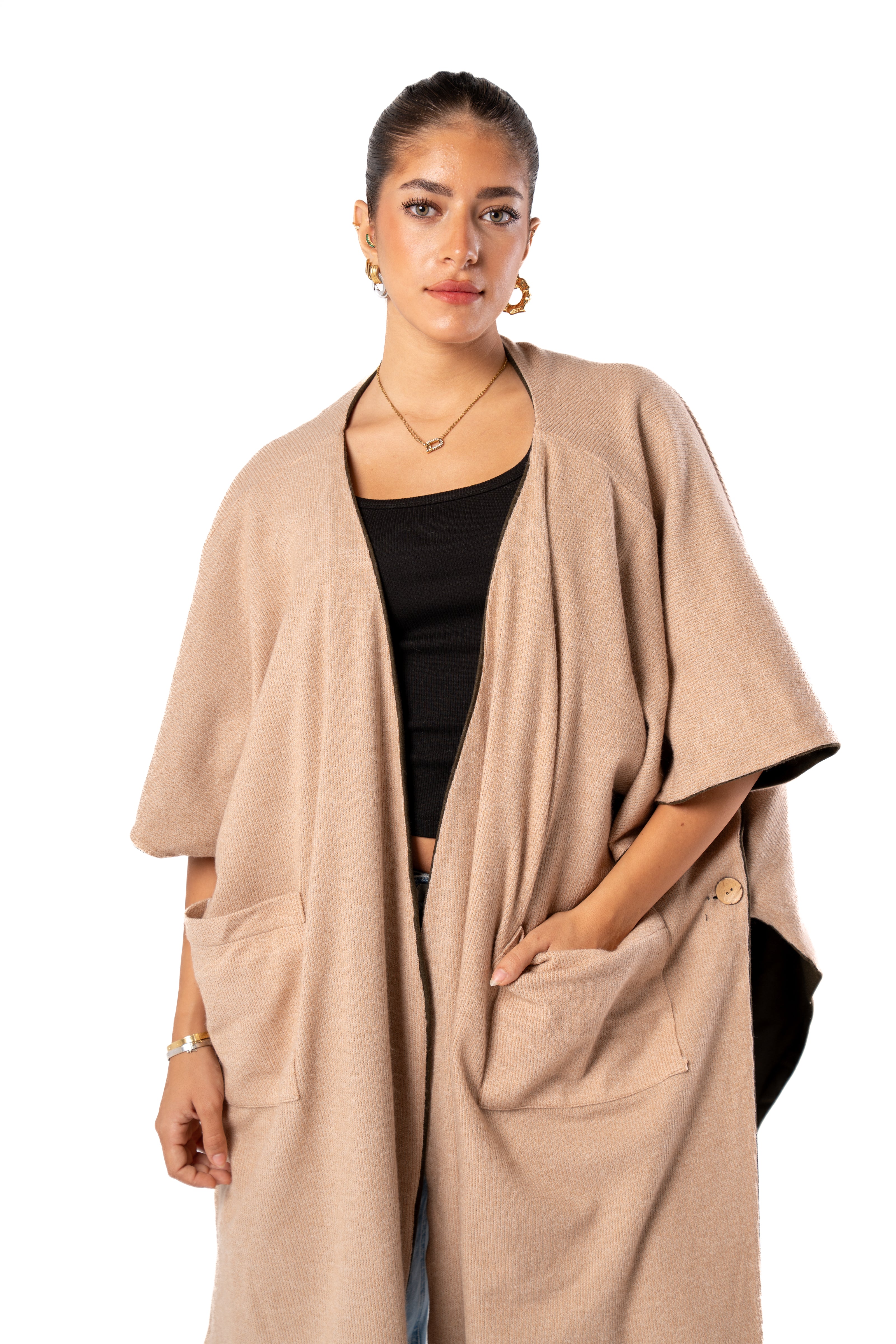 Haven Double Face Poncho