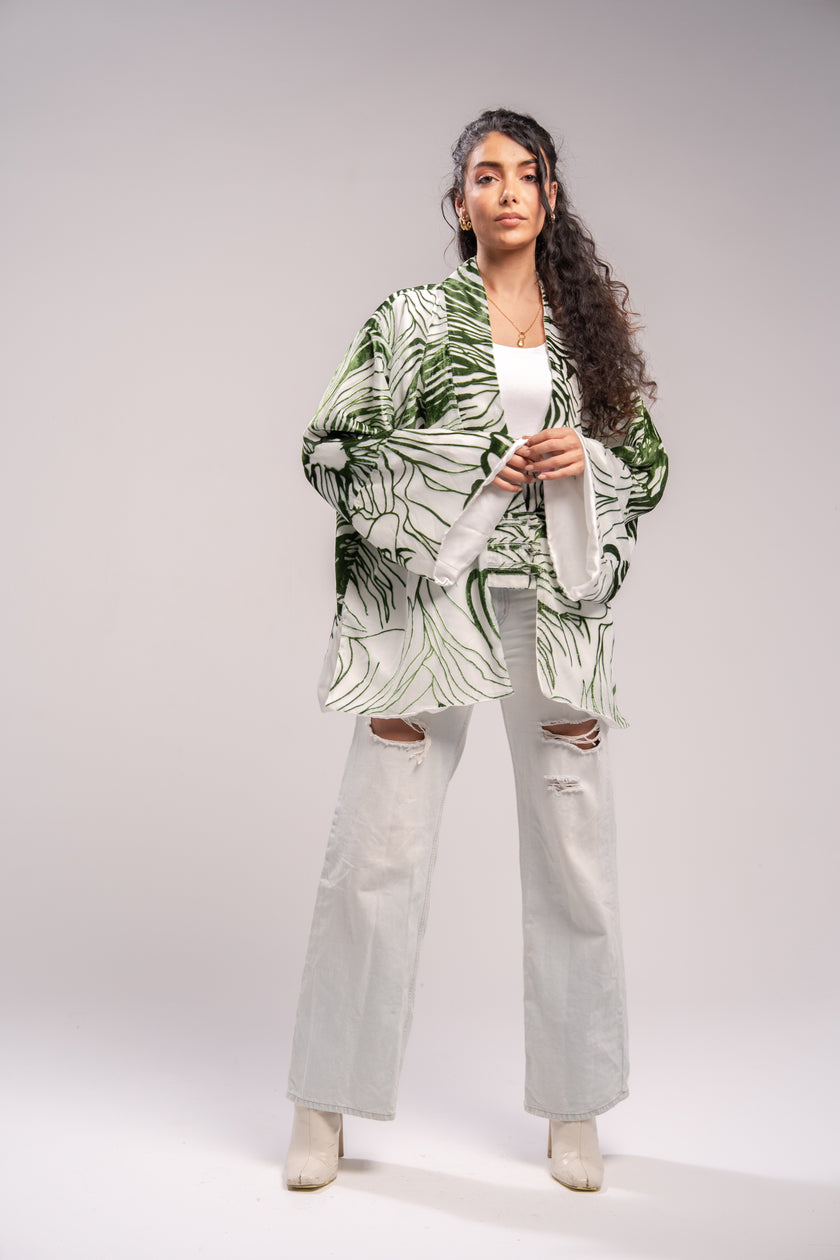 Emerald Short Kimono