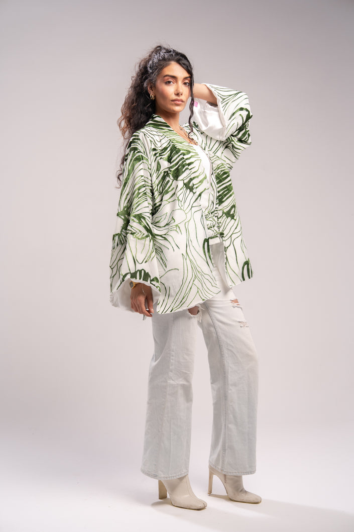 Emerald Short Kimono