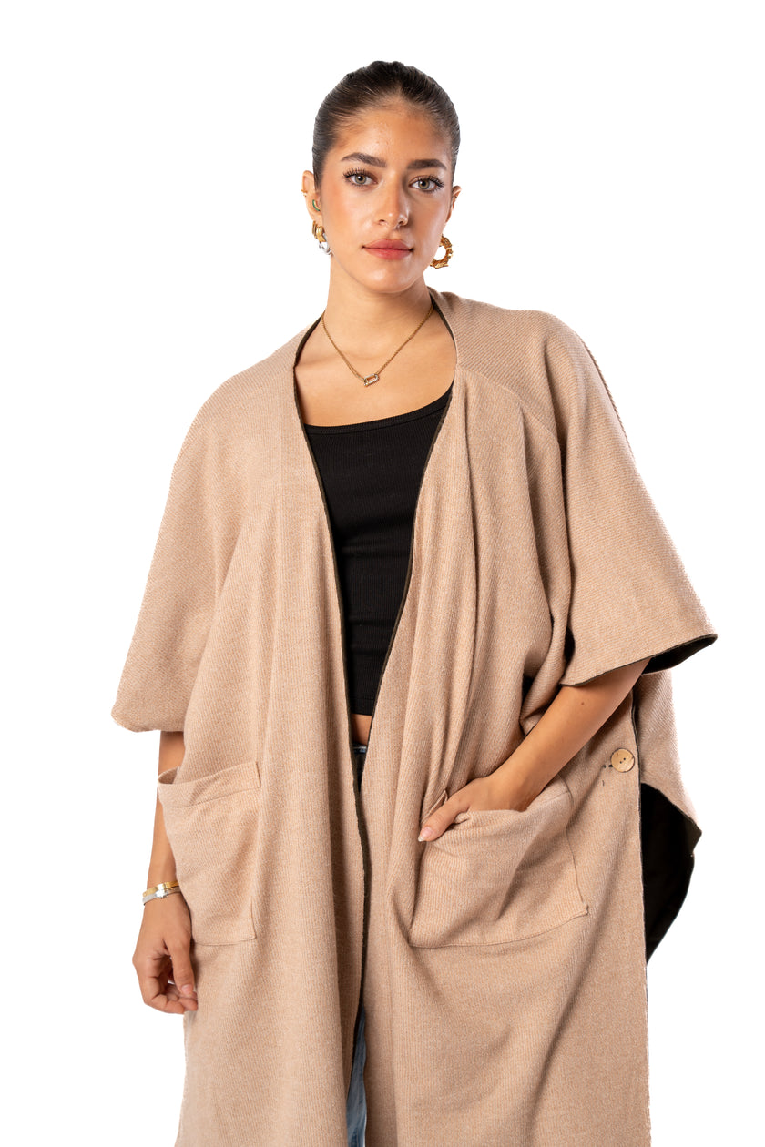Haven Double Face Poncho