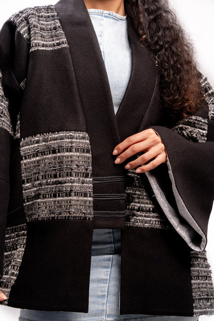 Black Pearl Short Kimono