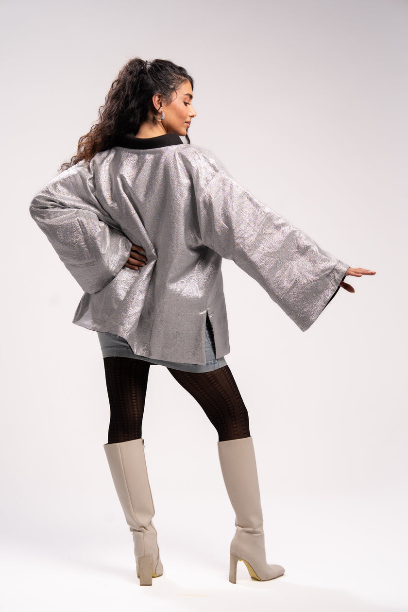 Black Pearl Short Kimono