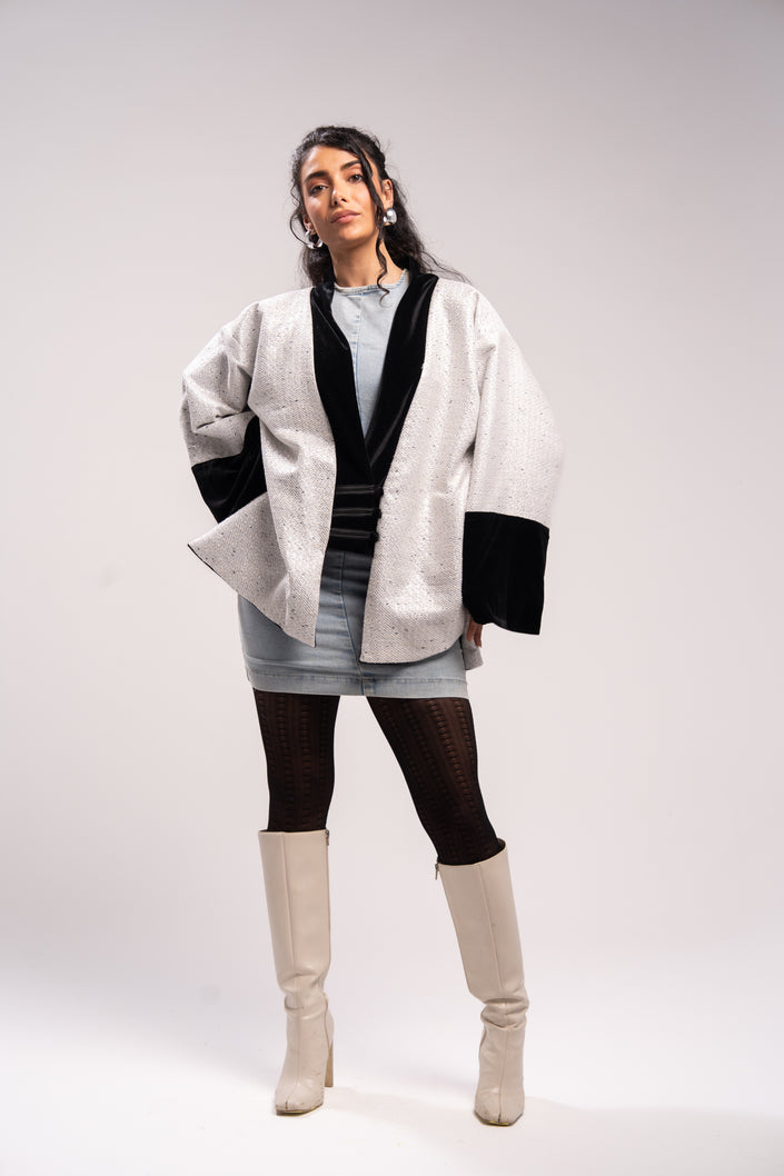 Onyx Short Kimono