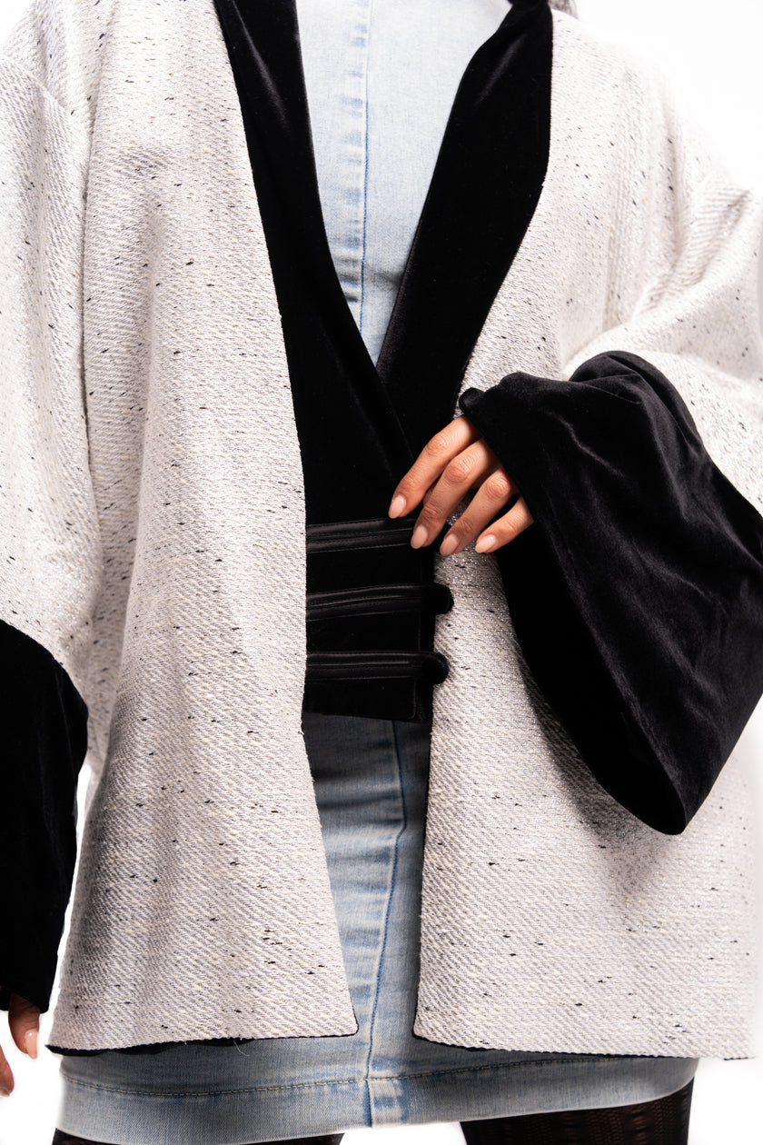 Onyx Short Kimono