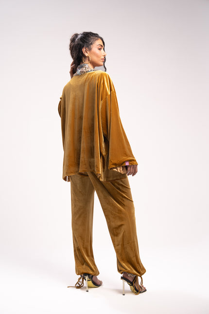 Mustard Velvet Pants