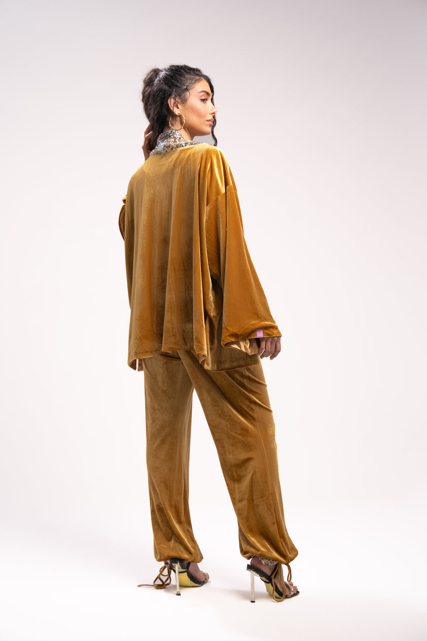 Mustard Velvet Pants