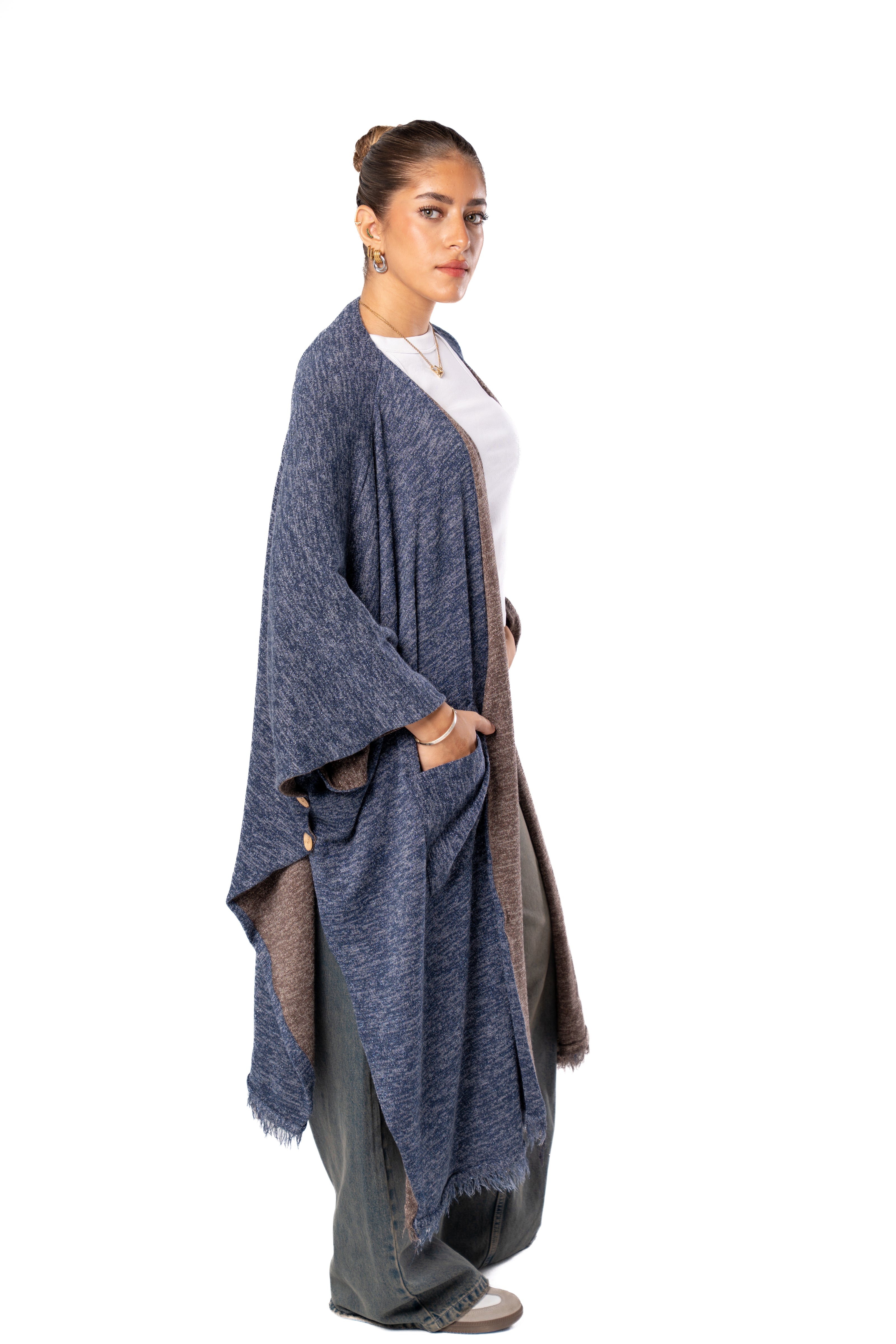 Haven Double Face Poncho