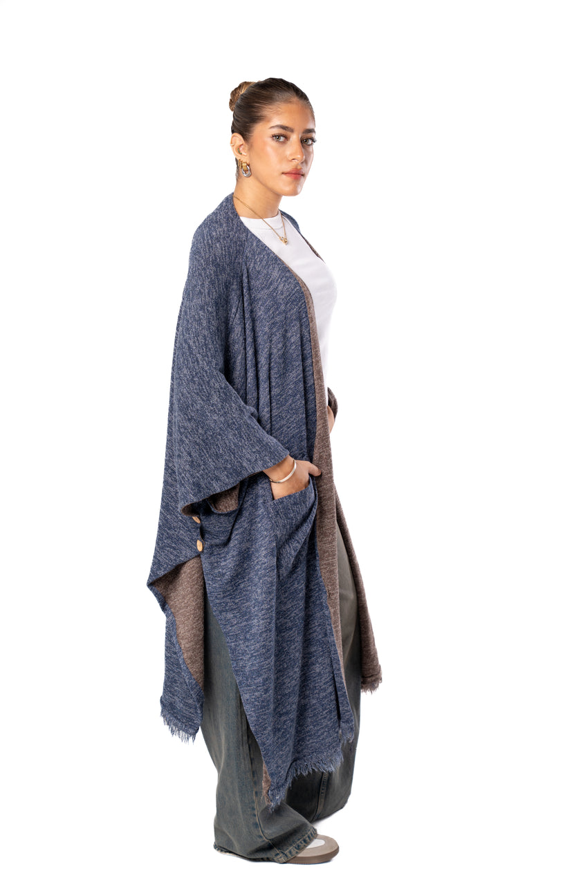 Haven Double Face Poncho