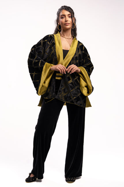 Midnight Short Kimono