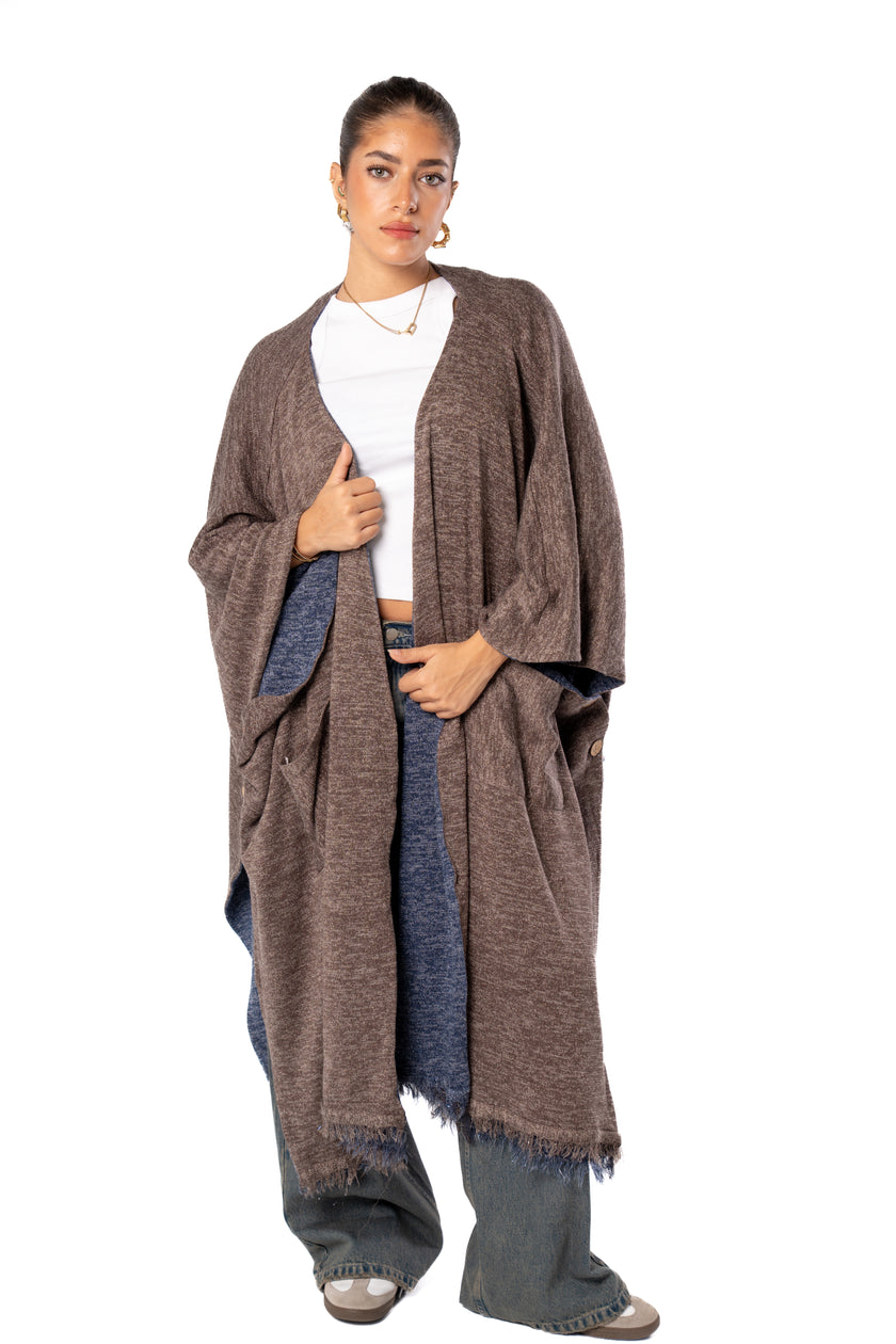 Haven Double Face Poncho