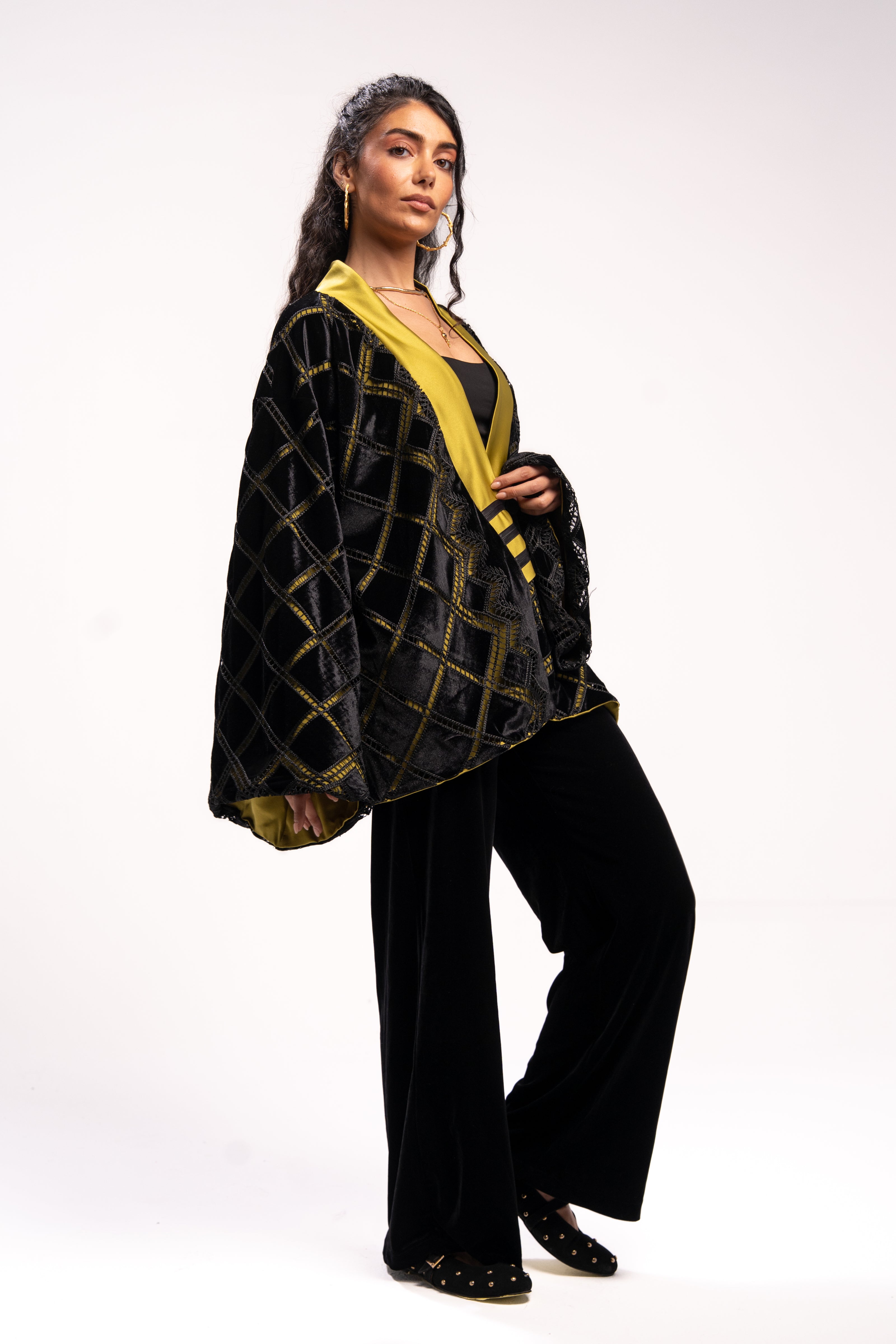 Midnight Short Kimono