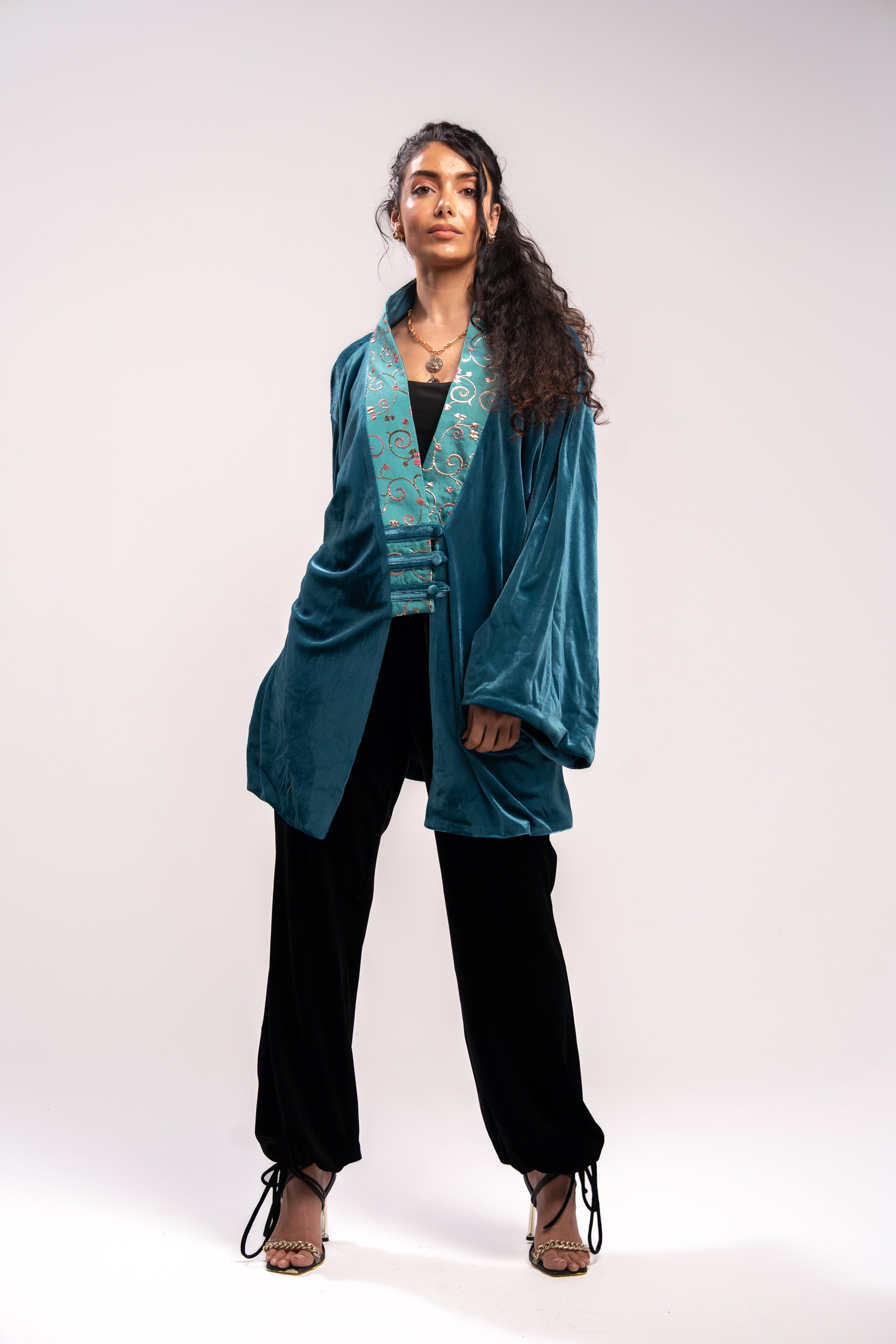 Turquoise Kimono & Kaftan