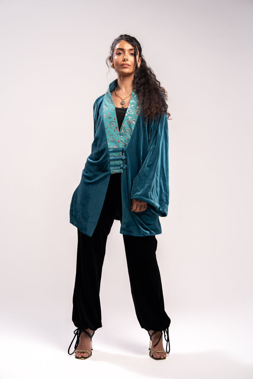 Turquoise Kimono & Kaftan