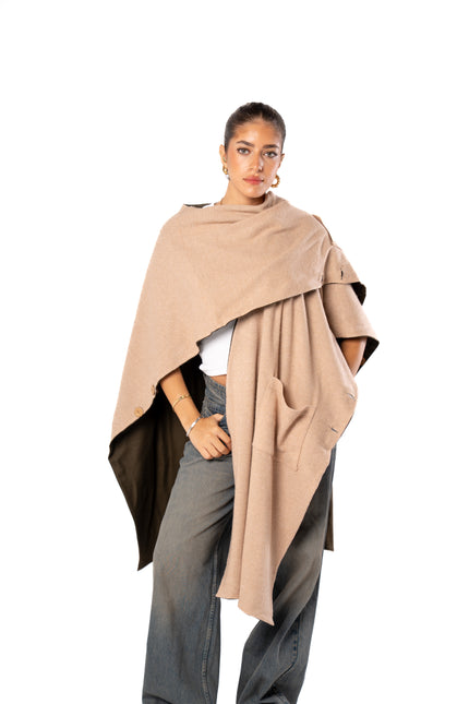 Haven Double Face Poncho