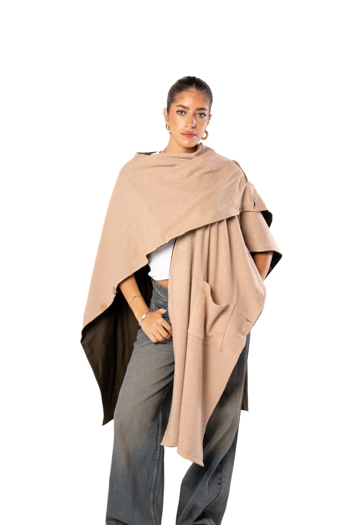 Haven Double Face Poncho