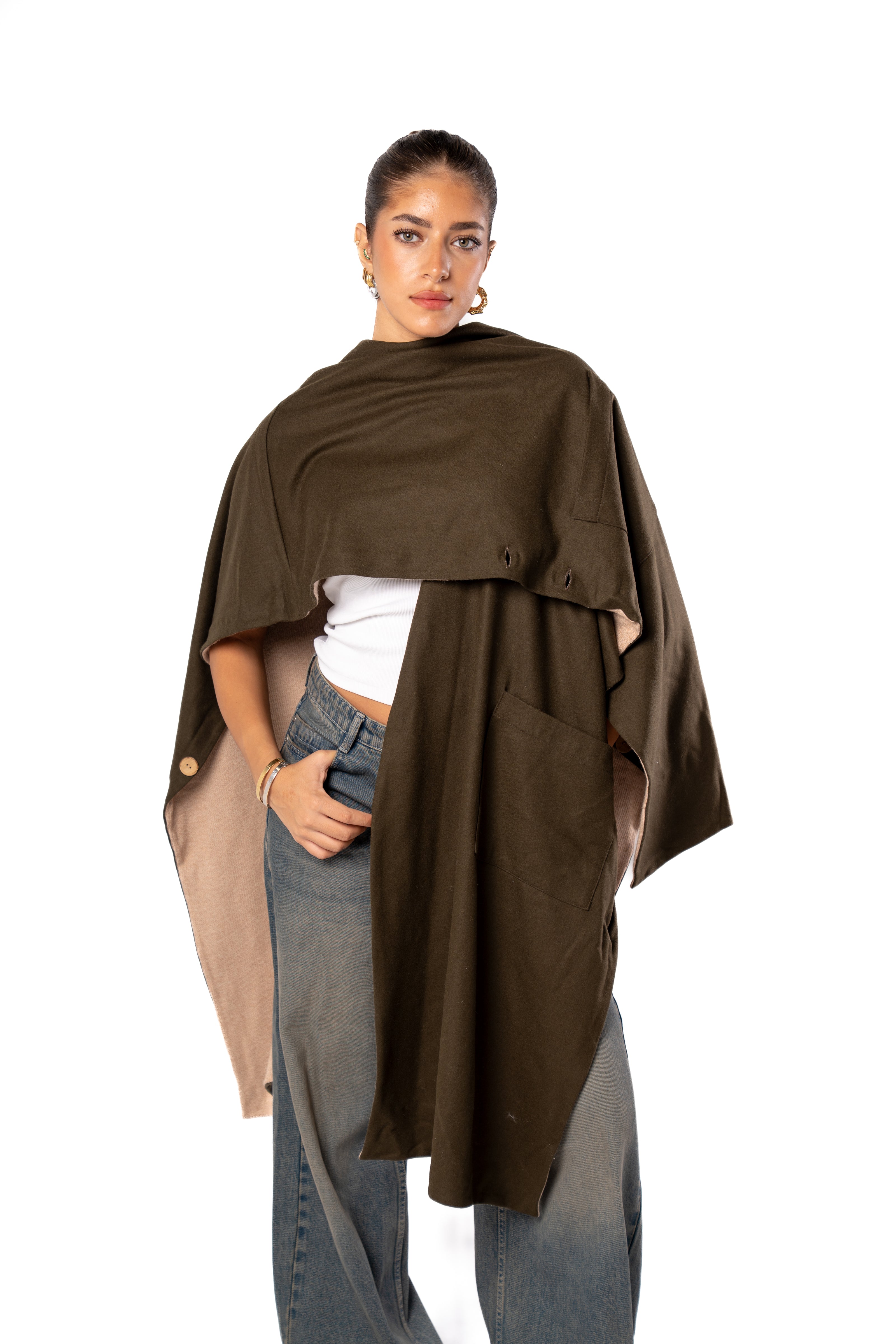 Haven Double Face Poncho