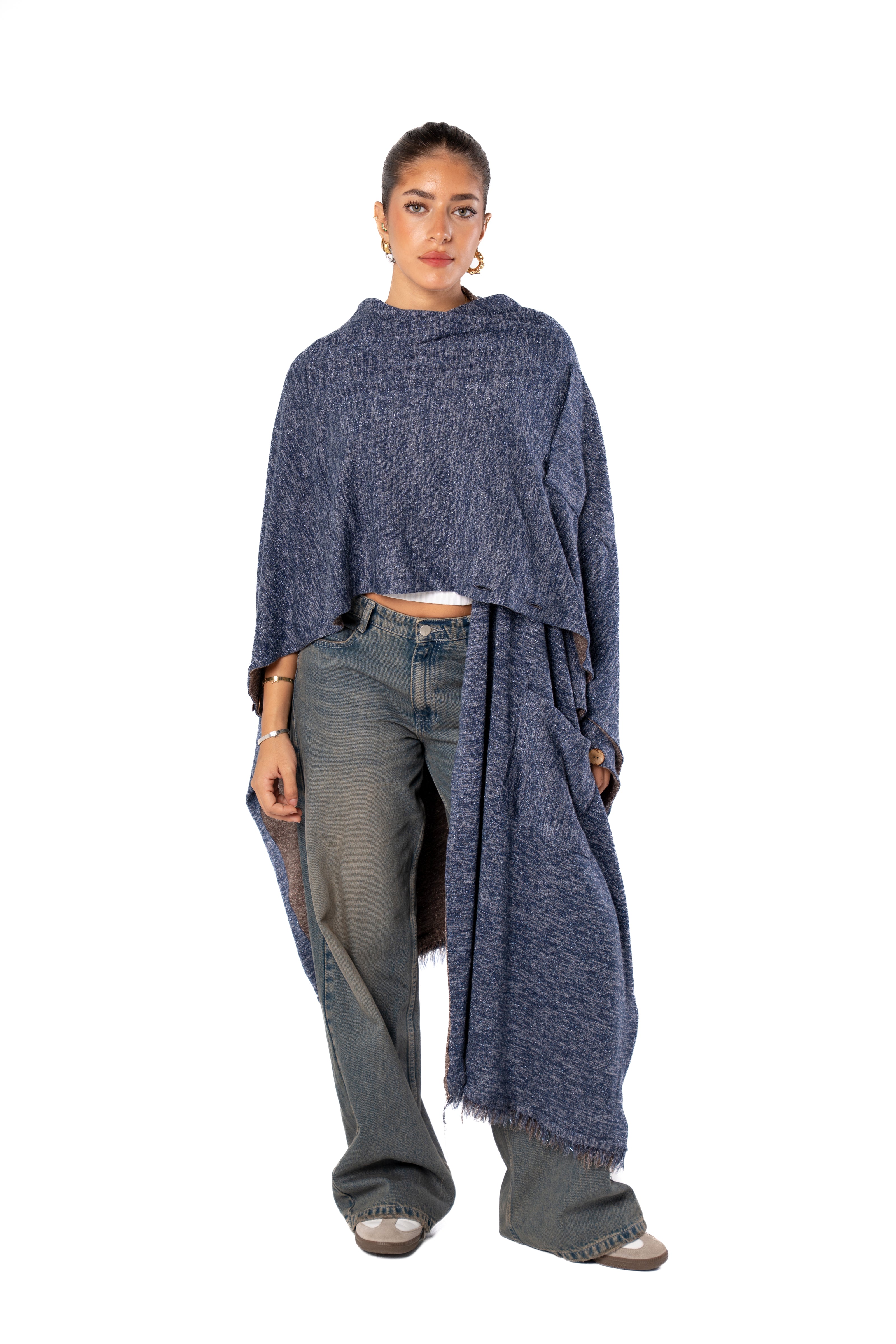 Haven Double Face Poncho