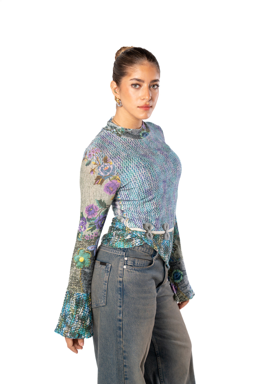 Echo Top Printed Long Sleeves