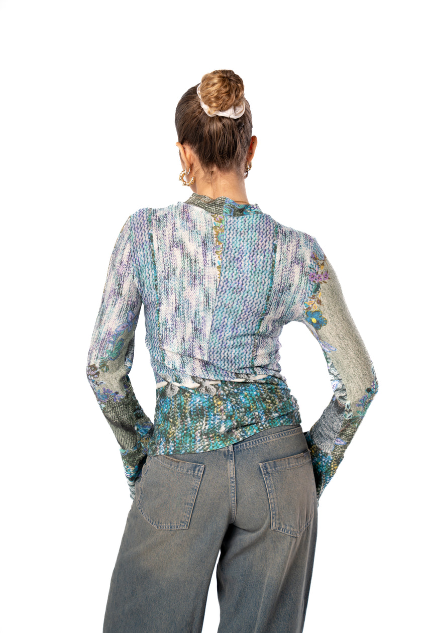 Echo Top Printed Long Sleeves