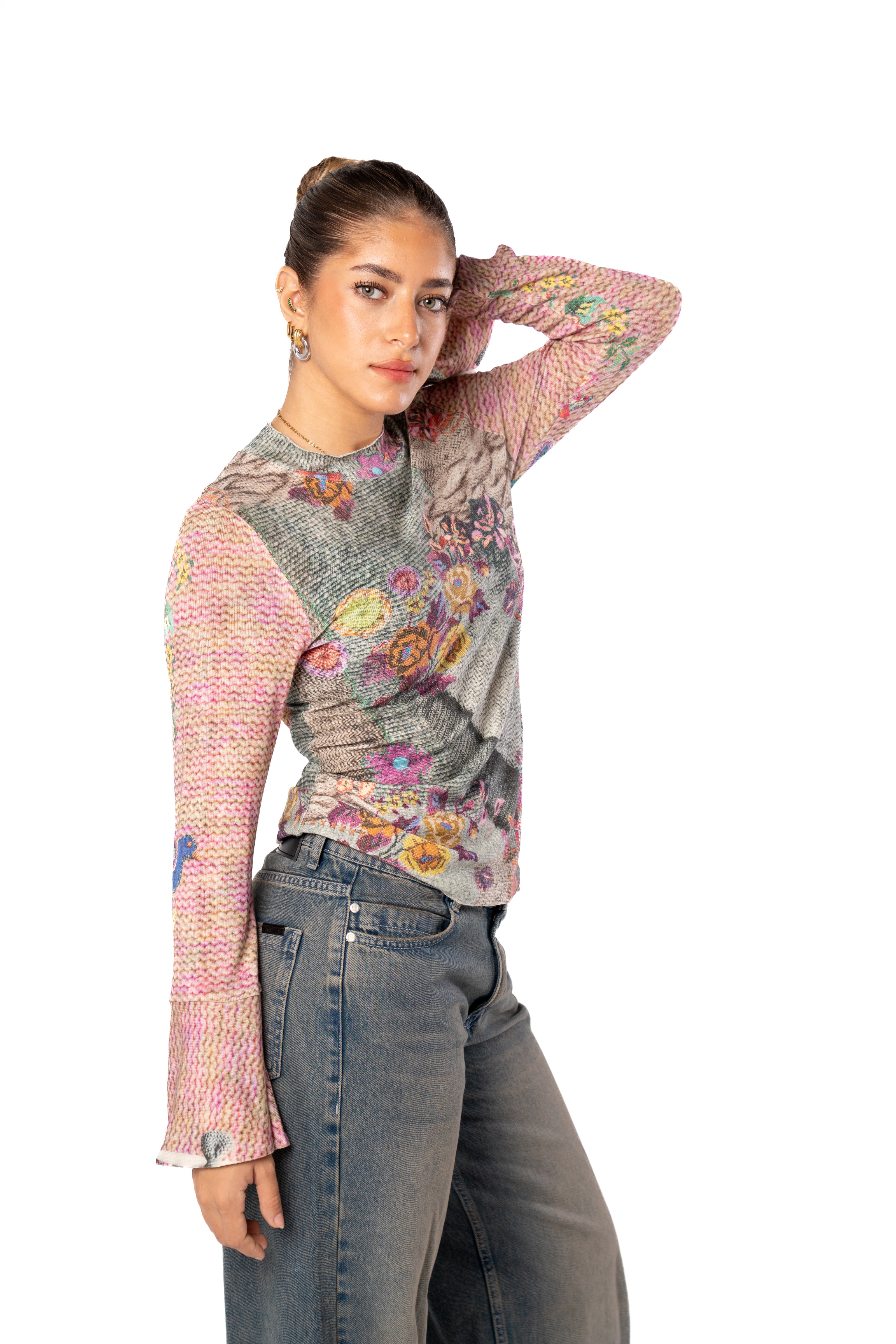 Echo Top Printed Long Sleeves
