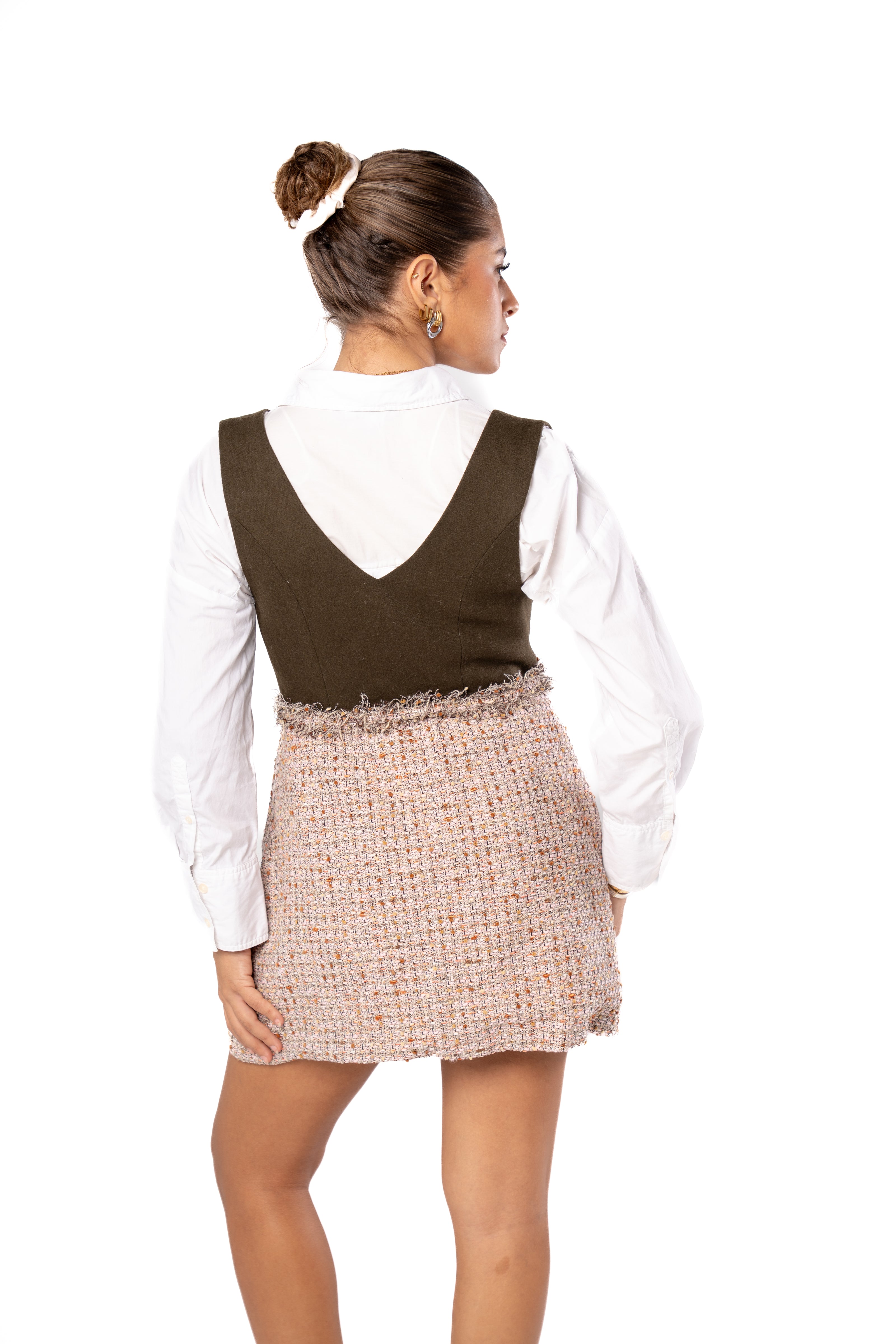 Ember Short Dress w/ Front Buttons