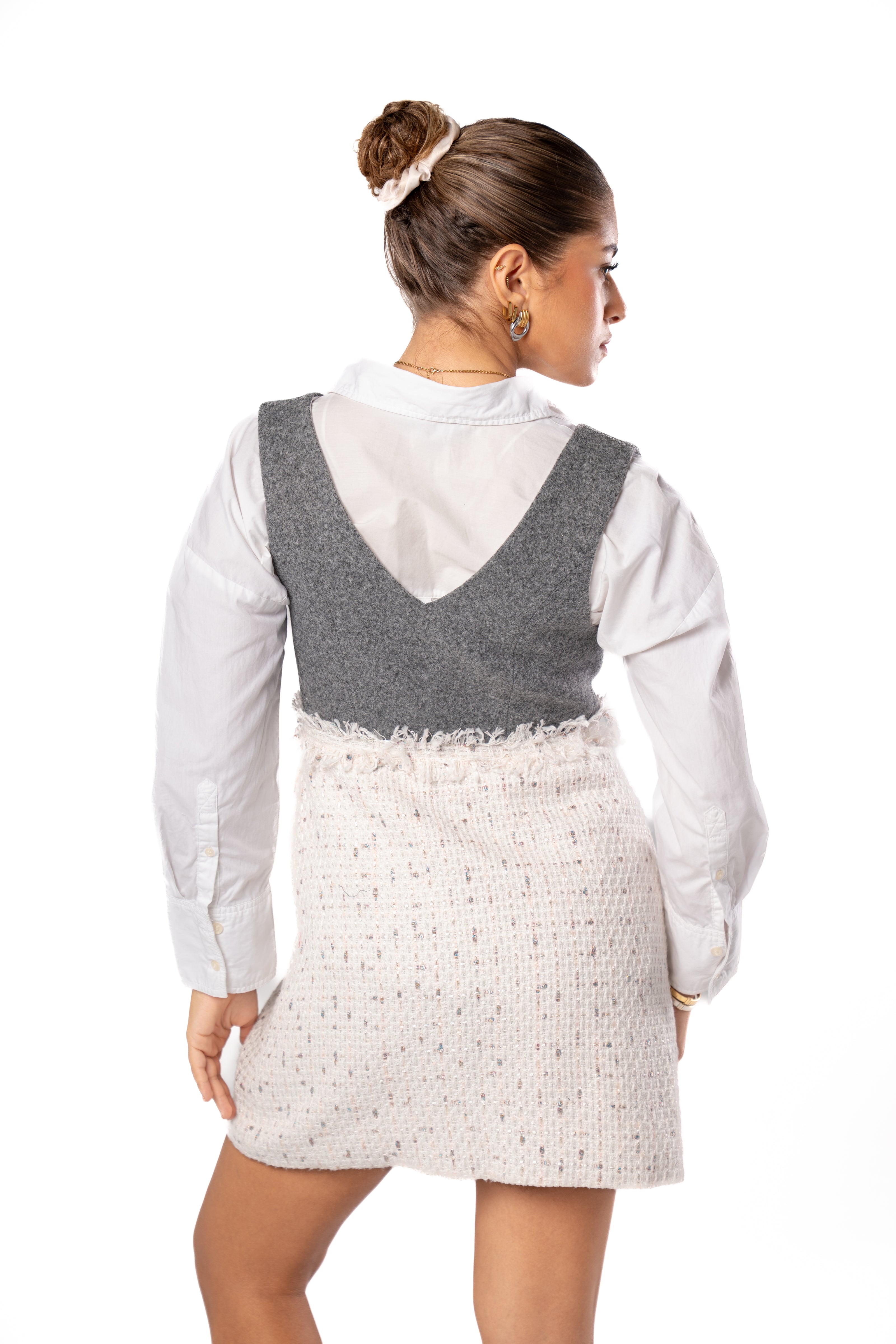 Ember Short Dress w/ Front Buttons