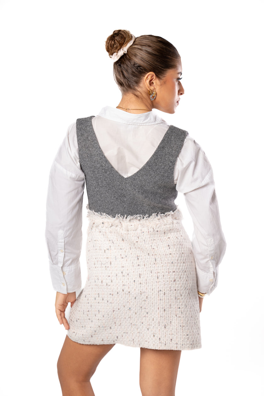 Ember Short Dress w/ Front Buttons