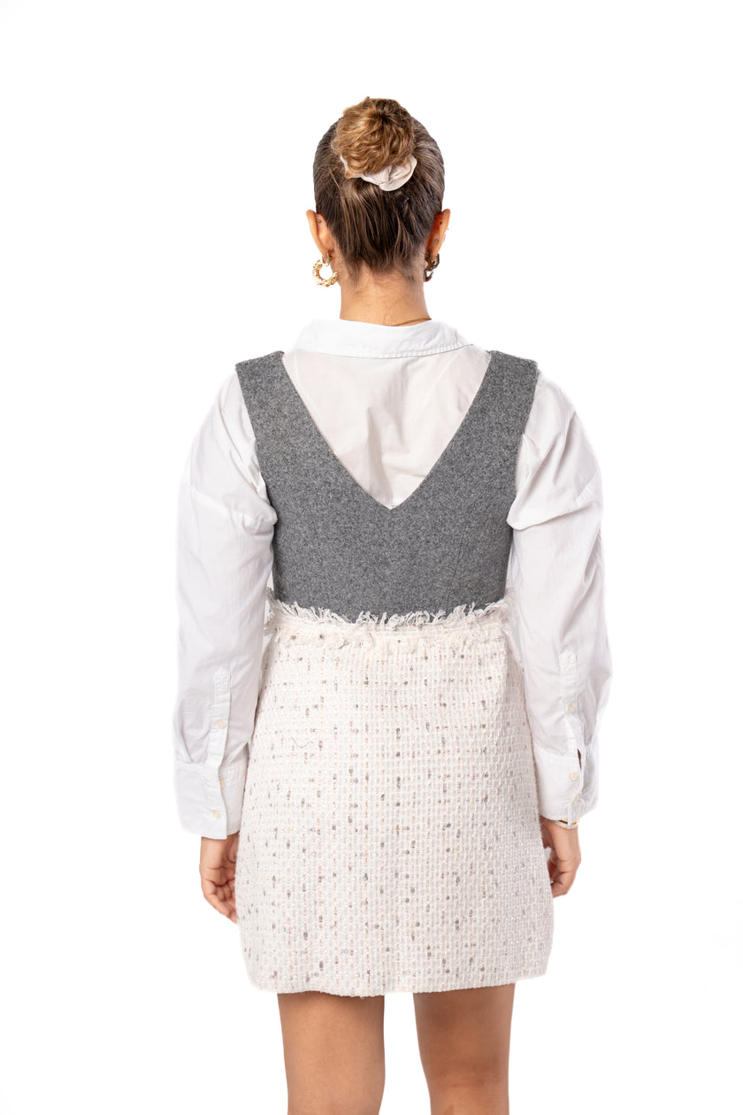 Ember Short Dress w/ Front Buttons