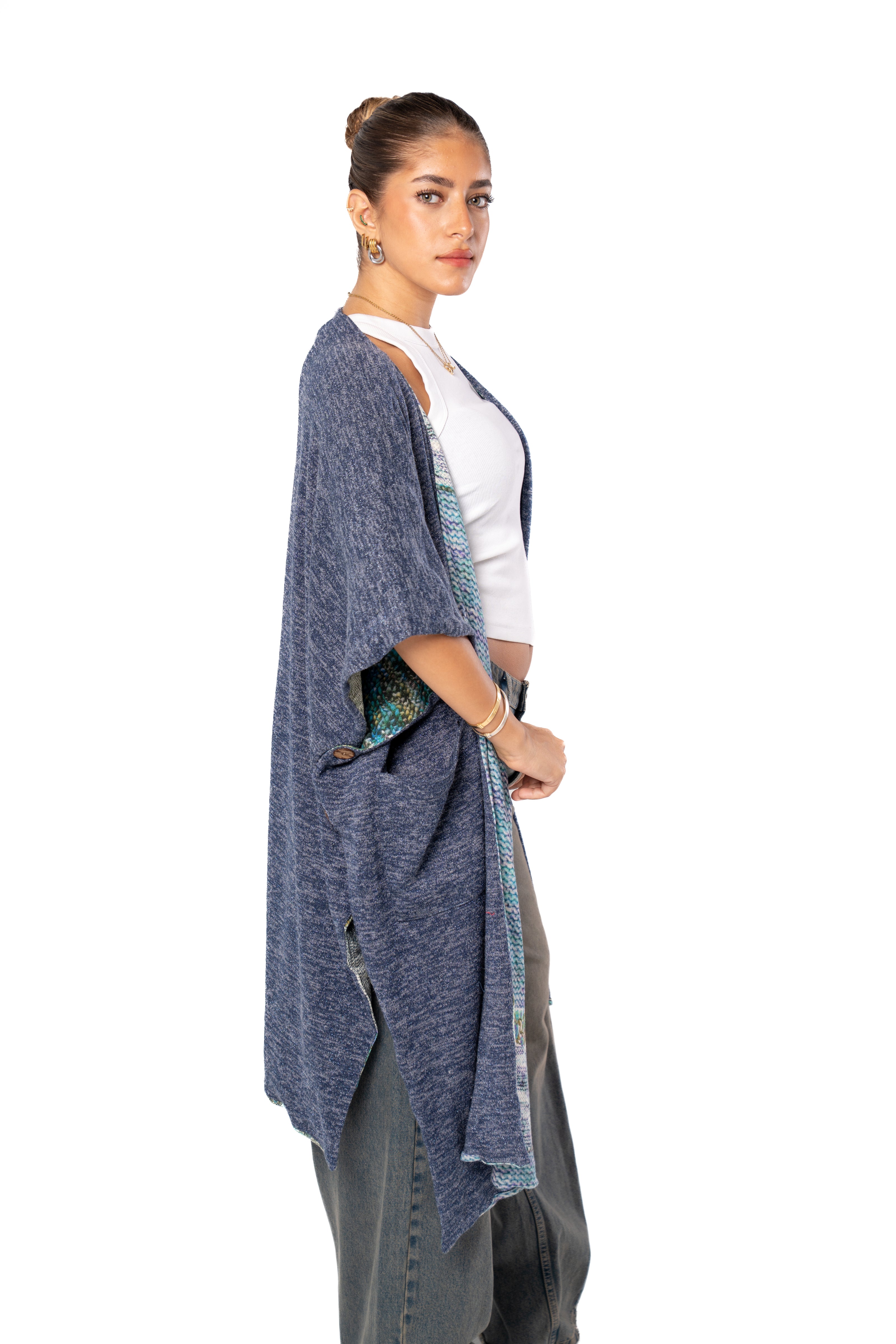 Haven Double Face Poncho