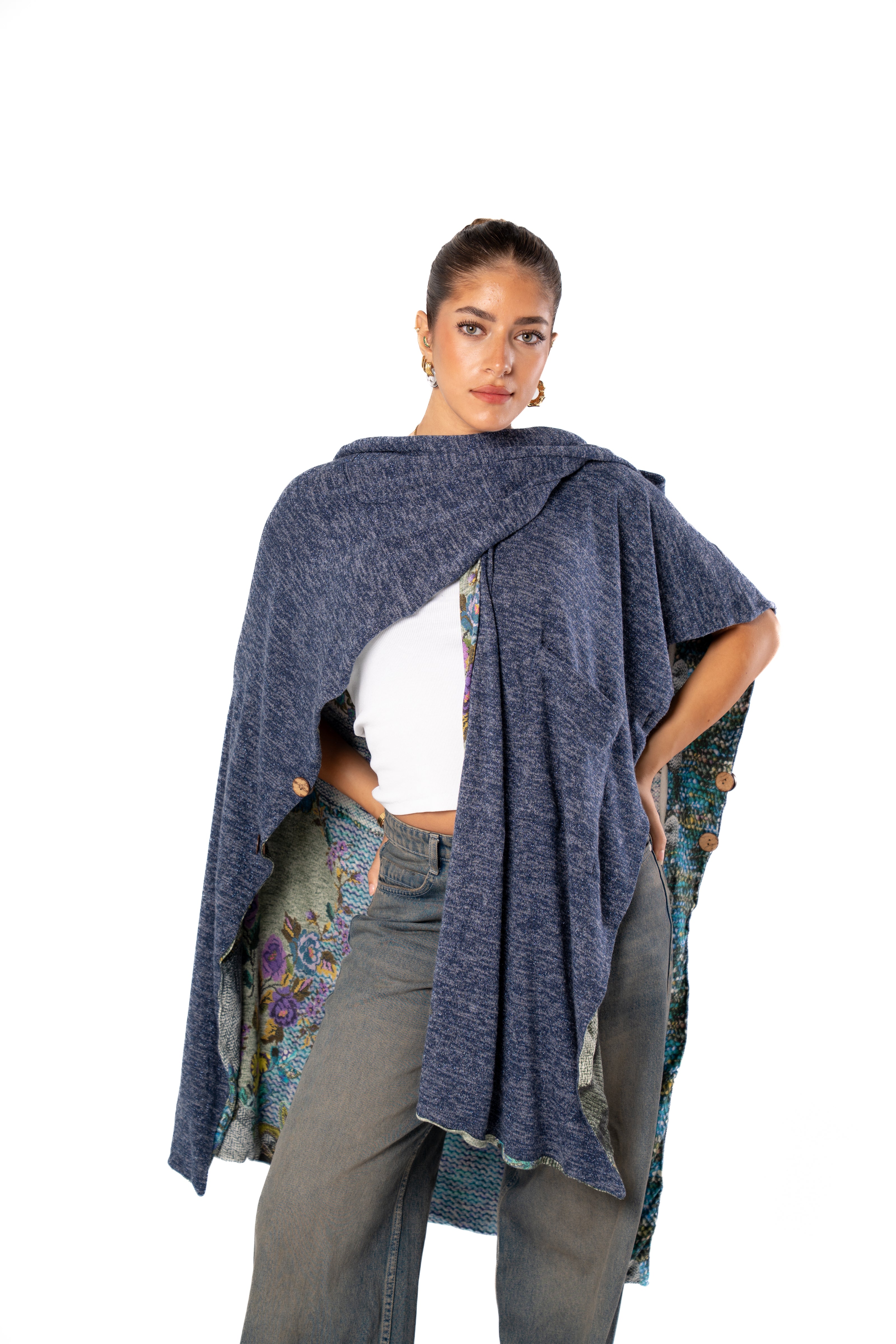 Haven Double Face Poncho