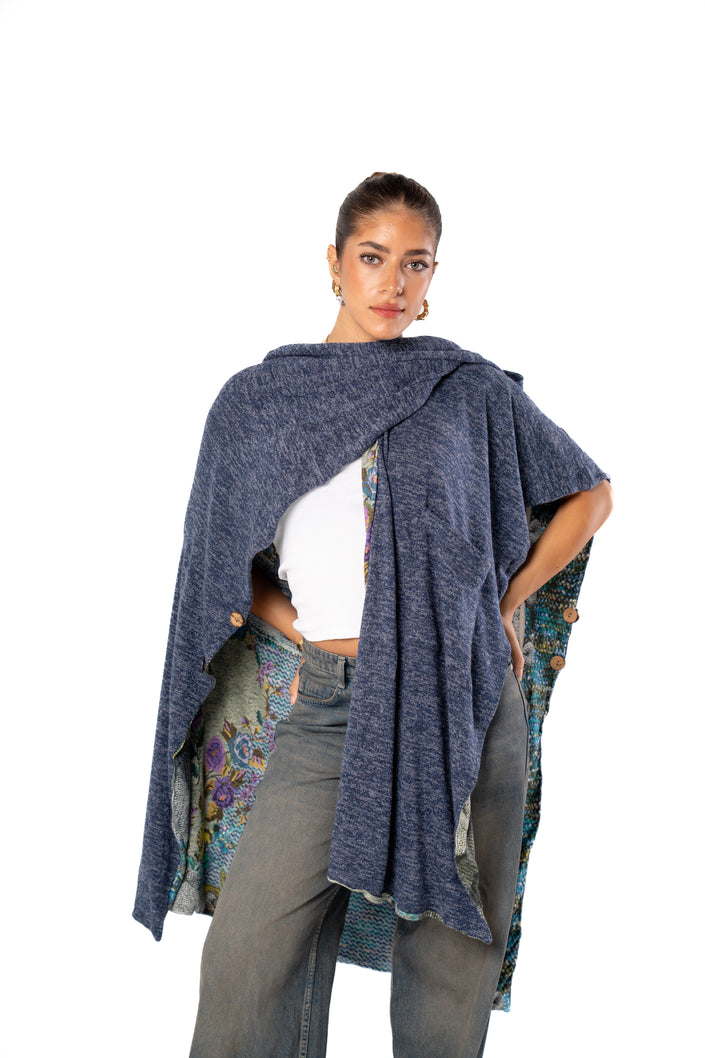 Haven Double Face Poncho