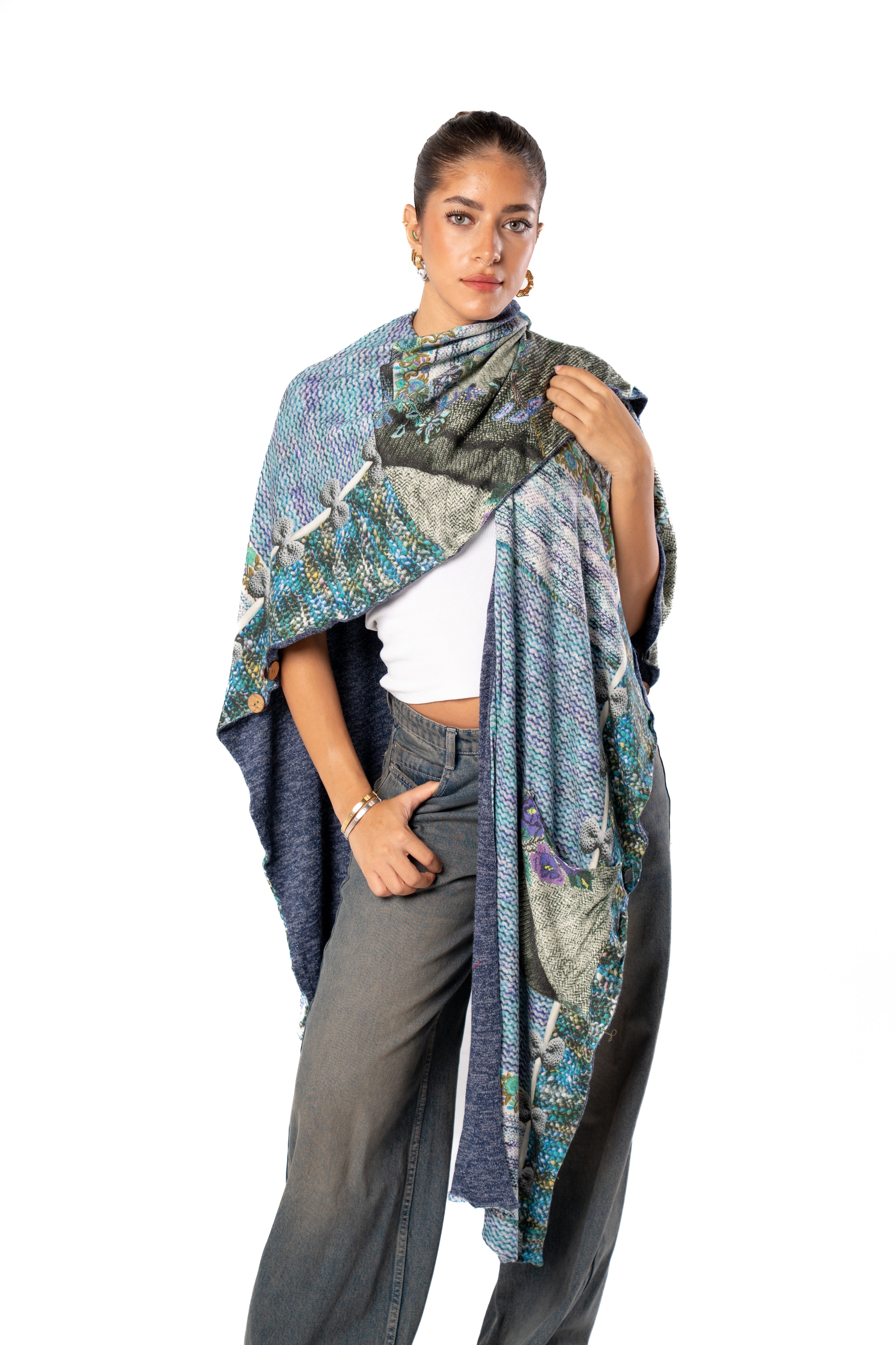 Haven Double Face Poncho