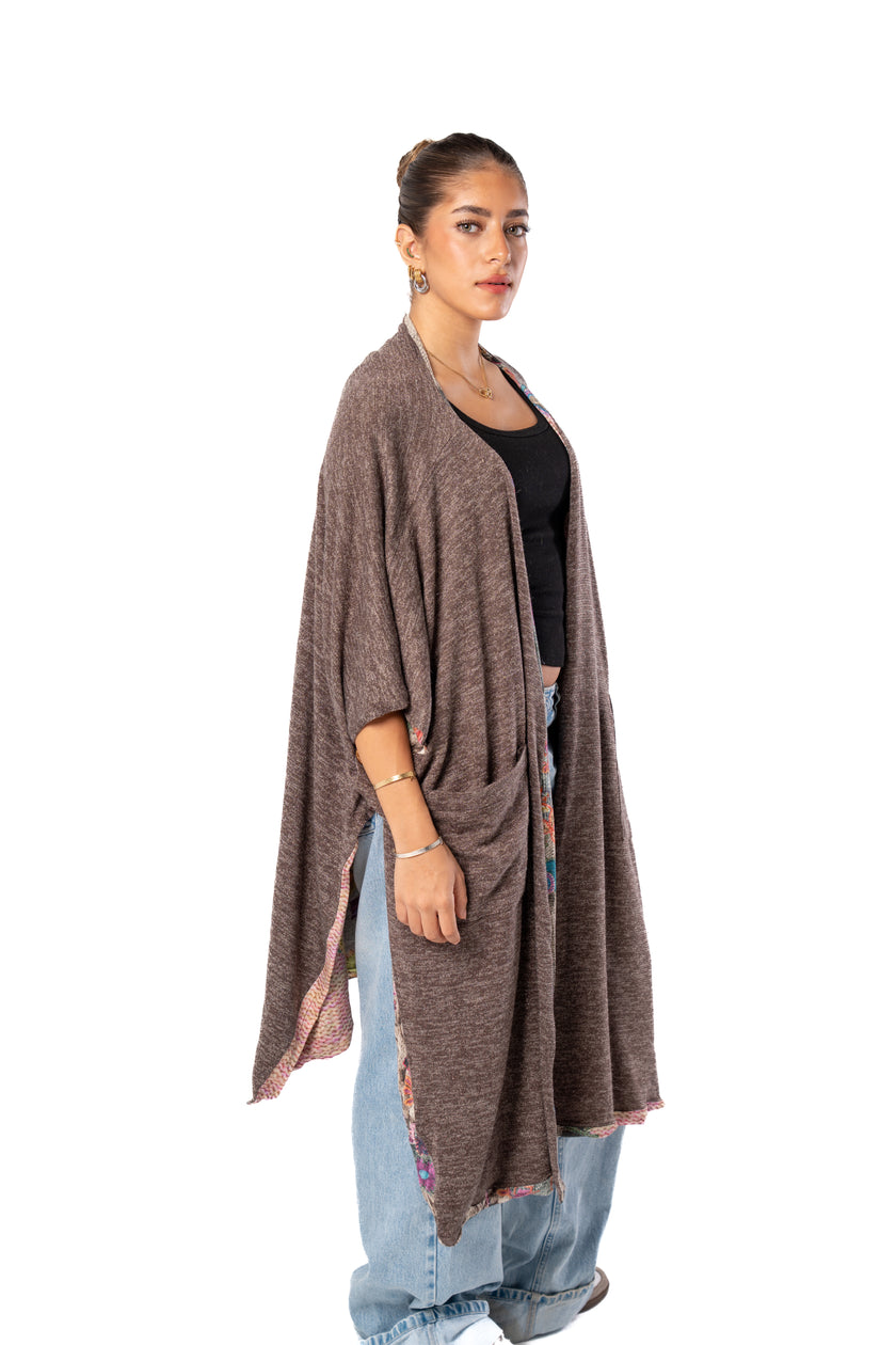 Haven Double Face Poncho