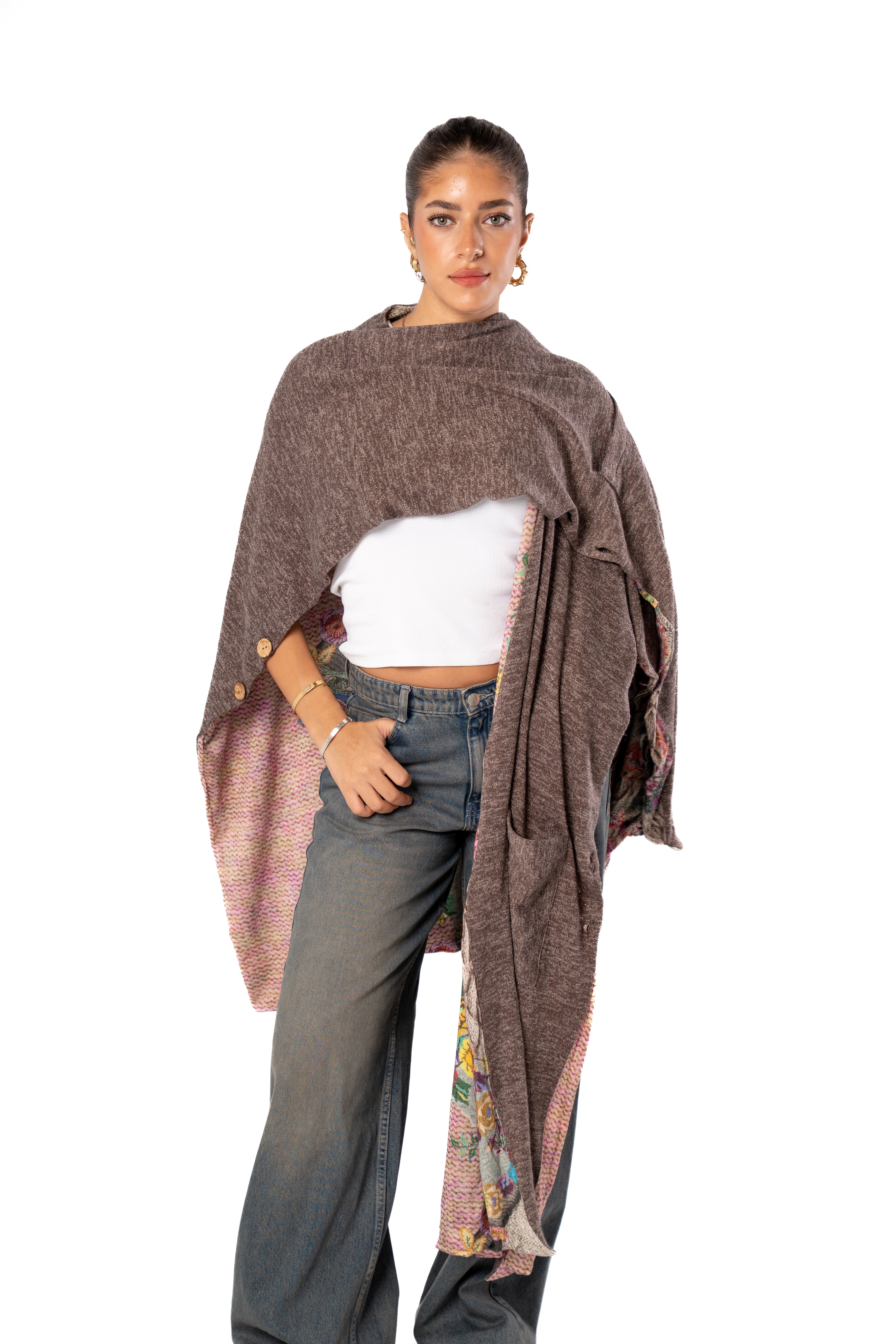 Haven Double Face Poncho