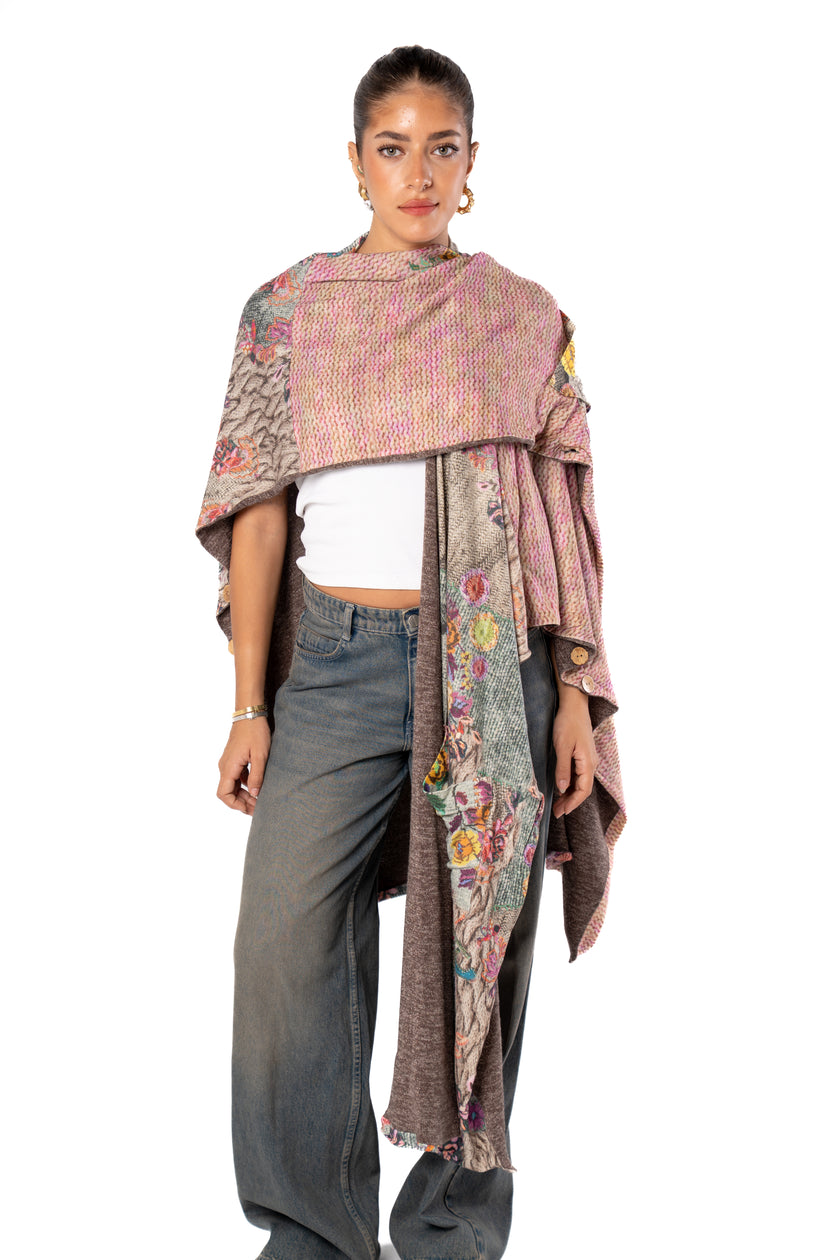 Haven Double Face Poncho