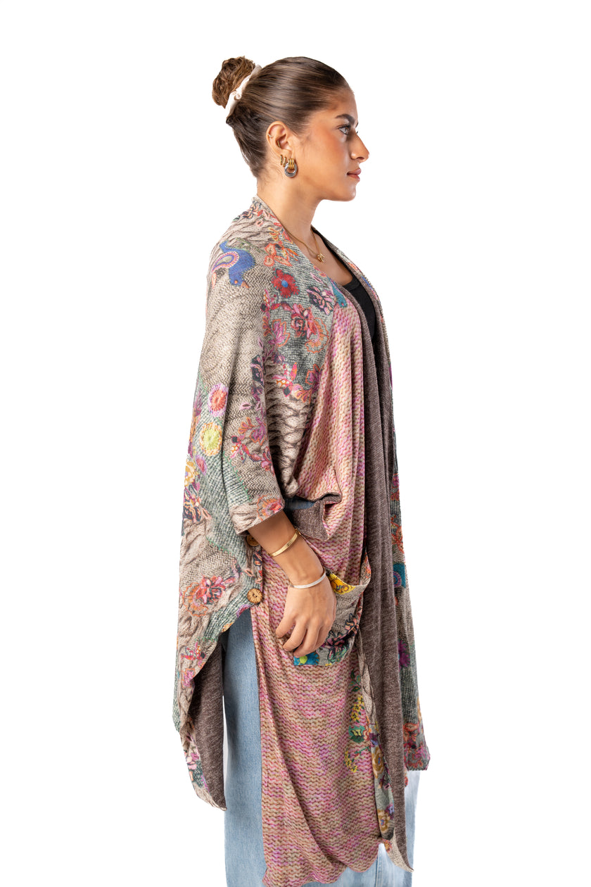 Haven Double Face Poncho